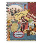 Vintages Westerncollagennotizbuch Notizblock (Vorderseite)