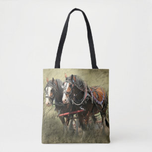Vintages Wetter Clydesdale Postkarte Tasche