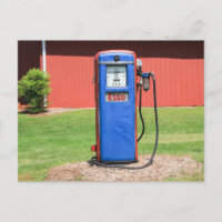 Vintages Wetter-Esso außerhalb der Gaspumpe