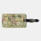 Vintages Wetter in der Luft Gepäckanhänger (Rückseite horizontal)