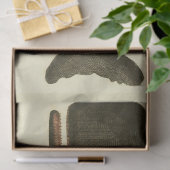 Vintages Whale Script Ephemera Decoupage Nautic Seidenpapier (Geschenk)