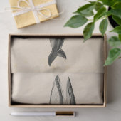 Vintages Whale Script Ephemera Decoupage Nautic Seidenpapier (Geschenk)