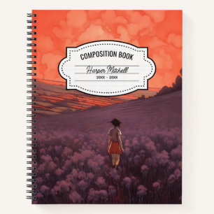 Vintages Whimsical Scenery-Komposition-Notebook Notizblock