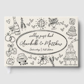 Vintages whimsical Wedding Gästebuch (Vorderseite)