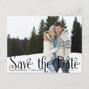 Vintages Whimsy-Foto Save the Date Postkarte II