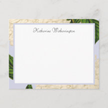Vintages White Hydrangea Personalisierte Mitteilun