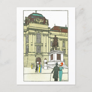 Vintages Wien Josefsplatz Postcard Postkarte