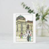 Vintages Wien Josefsplatz Postcard Postkarte (Stehend Vorderseite)