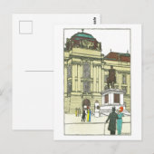 Vintages Wien Josefsplatz Postcard Postkarte (Vorne/Hinten)