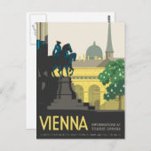 Vintages Wien-Österreich Joseph's Square Travel Postkarte (Vorne/Hinten)
