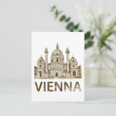 Vintages Wien Postkarte (Stehend Vorderseite)