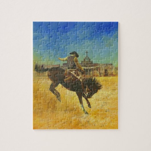 Vintages Wild West Bucking Bronco Puzzle (Vertikal)