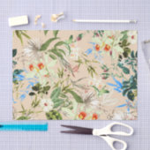 Vintages Wildblumen-Muster Seidenpapier (Handwerk)