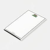 Vintages Wildschwein Zeichne BW #3C Post-it Klebezettel (angewinkelt)