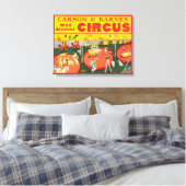 Vintages Wildtierkreislaufposter Leinwanddruck (Insitu (Schlafzimmer))