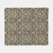 Vintages William Morris florales Druckmuster Fleecedecke (Vorderseite (Horizontal))