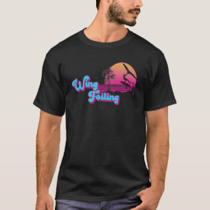 Vintages Wing Foiling Surfer Kiteboarding Accessor T-Shirt