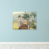 Vintages Winslow Homer auf der Stile Leinwanddruck (Insitu (Holzboden))