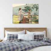 Vintages Winslow Homer auf der Stile Leinwanddruck (Insitu (Schlafzimmer))