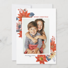 Vintages Winter Botanicals Foto Frohe Weihnachten