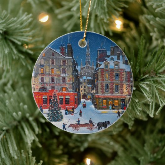 Vintages Winterdorf Weihnachtsschmuck (Baum)