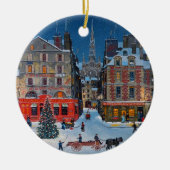 Vintages Winterdorf Weihnachtsschmuck (Vorne)