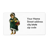 Vintages Wintermädchen (Vorne)