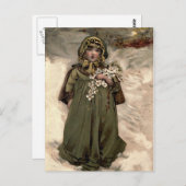 Vintages Winterschneegürtel Postkarte (Vorne/Hinten)