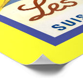 Vintages Wintersportort Poster (Ecke)