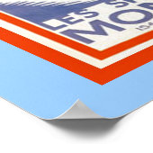 Vintages Wintersportort Poster (Ecke)