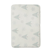 Vintages Winterwaldmuster Badematte (Vorderseite Vertikal)