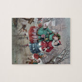 Vintages Winterwetterpuzzle Puzzle (Horizontal)
