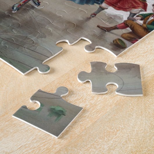 Vintages Winterwetterpuzzle Puzzle (Seite)