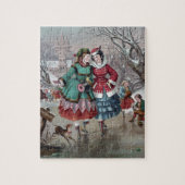 Vintages Winterwetterpuzzle Puzzle (Vertikal)