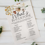 Vintages, winziges Blumenspiel, was in deiner Hand Flyer<br><div class="desc">Was ist in deinem Brautparty Purse? Kleine Blüten Vintage Sammlung. Botanische,  zarte und absolut winzige Aquarellfarben-Blume. In unserem Zazzle-Shop finden Sie passende Artikel,  um Ihre Veranstaltungskollektion abzuschließen!</div>