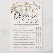 Vintages, winziges, blumiges Spiel unter Flyer (Vorne)