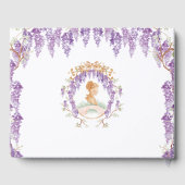 Vintages Wisteria Floral Regency Brautparty Gästebuch (Rückseite)