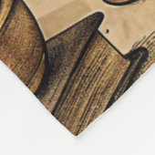 Vintages Witchcraft Books & Candles Muster Fleecedecke (Ecke)