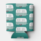 Vintages Wohnmobil-Camping KUNDEN IT Dosenkühler (Rückseite)