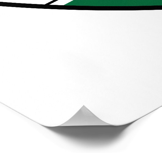 Vintages Wolfs-Kopfzeichen Poster (Ecke)