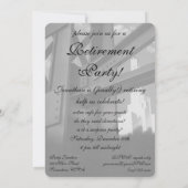 Vintages Wolkenkratzer-Gebäude, Party für die Alte Einladung (Rückseite)