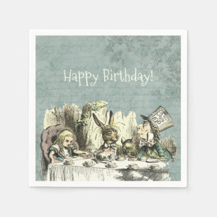 Vintages Wonderland Tee Party Serviette