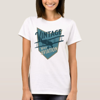 Vintages World Aviation Abzeichen T-Shirt