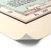 Vintages World Map Poster (Ecke)