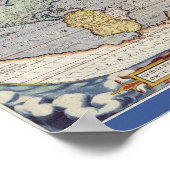 Vintages World Map Poster (Ecke)