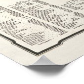 Vintages World Map Poster (Ecke)