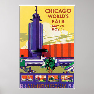 Vintages World-Poster von Chicago aus dem Jahr 193 Poster