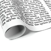 Vintages Wörterbuch Kochbuch Seiten Apple Rezepte Geschenkpapier (Rolleneckpunkt)