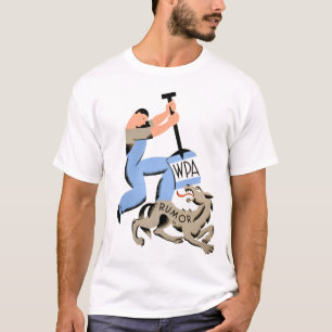 Vintages WPA Gerücht-T-Shirt T-Shirt