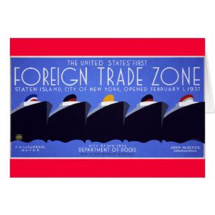 Vintages WPA Plakat Staten- Island